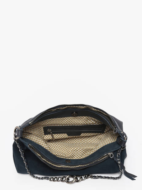Cross Body Tas Vintage Mila louise Blauw vintage 3822VC ander zicht 2