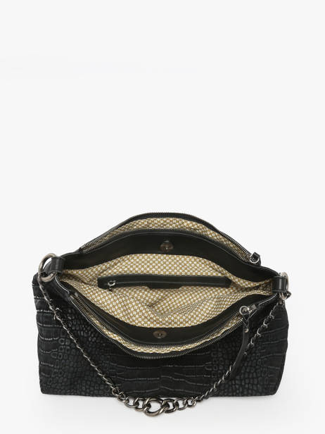 Cross Body Tas Vintage Mila louise Zwart vintage 3822KRC ander zicht 2