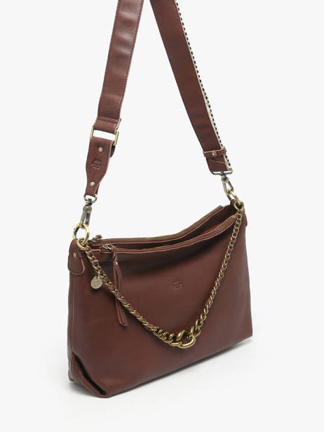 Cross Body Tas Vintage Mila louise Violet vintage 3822C ander zicht 1