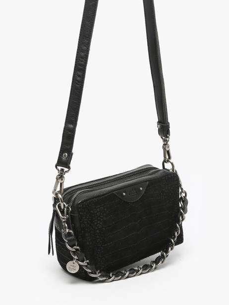 Cross Body Tas Vintage Mila louise Zwart vintage 23673KRC ander zicht 1