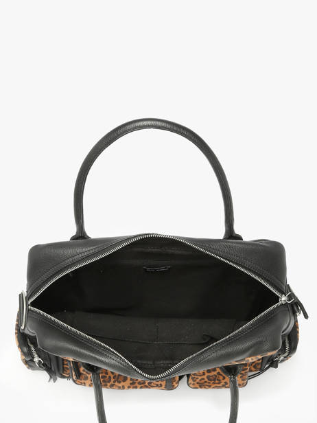 Handtassen Leopard Leder Paul marius Zwart leopard DANDL90S ander zicht 3