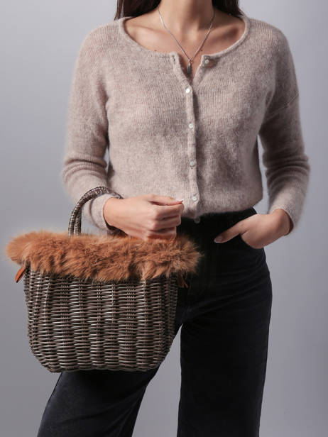 Handtas Doudou Le voyage en panier Bruin doudou S ander zicht 1