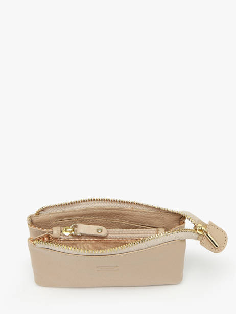 Portemonnee Caviar Leder Crinkles Beige caviar 14538 ander zicht 1