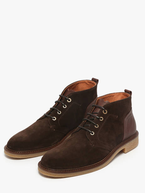 Enkellaarzen Uit Leder Solex Bruin men S3809 ander zicht 1