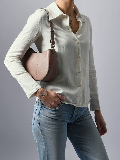 Cross Body Tas Juliette Leder Le tanneur Roze juliette TJET1050 ander zicht 1