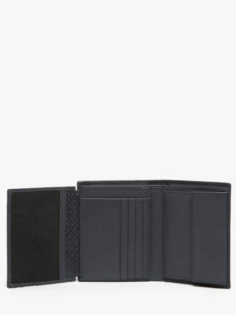 Portefeuille Met Portemonnee Leder Hugo boss Blauw grained HLO416N ander zicht 2