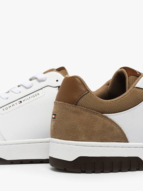 Sneakers Uit Leder Tommy hilfiger Bruin men 5714AEI ander zicht 2