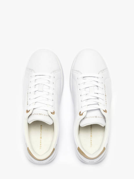 Sneakers Uit Leder Tommy hilfiger Wit women 9019YBS ander zicht 3