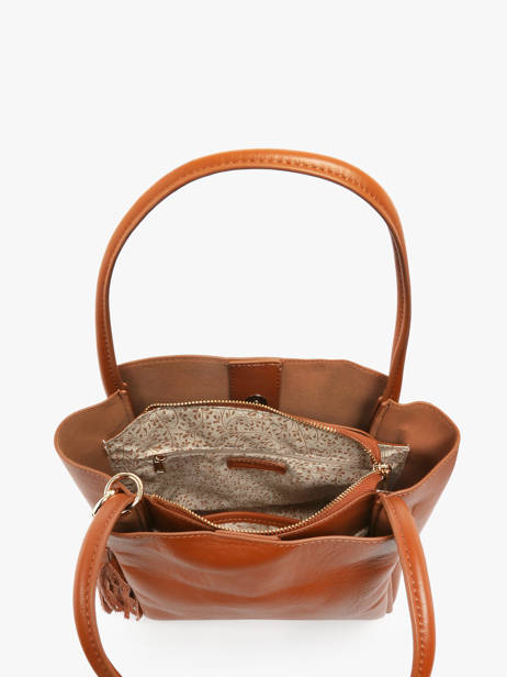 Schoudertas Helena Leder Francinel Bruin helena 22945 ander zicht 3