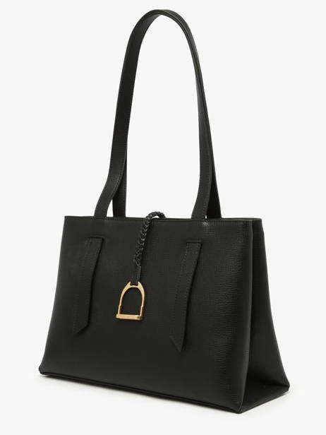 Schoudertas Torsade Leder Etrier Zwart torsade ETOS173L ander zicht 1