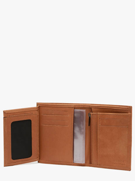 Portefeuille Met Kaarthouder Leder Etrier Bruin oil EOIL5016 ander zicht 2