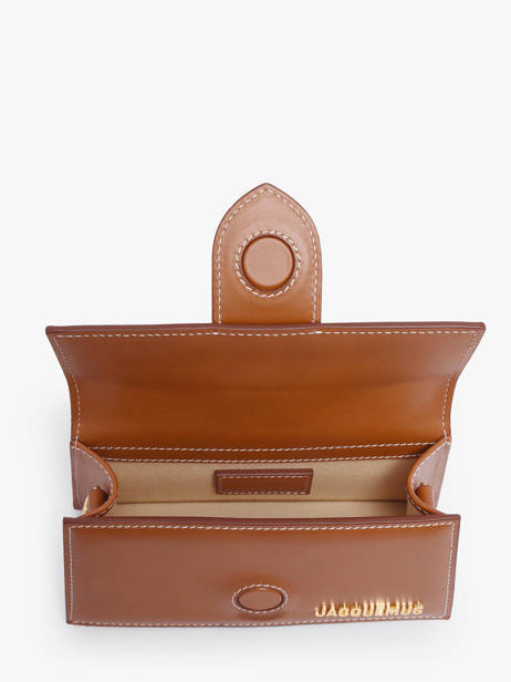 Preloved Mini Bambino Cross Body Tas Leder Jacquemus Bruin second life 1560098 ander zicht 5