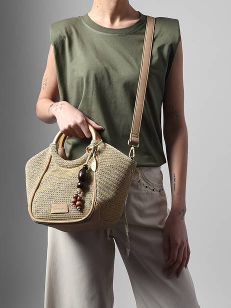 Handtas Crocus Estival Woomen Beige crocus estival WCRS23 ander zicht 2