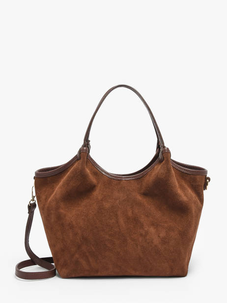 Schoudertas Velvet Caviar Leder Milano Bruin velvet caviar VC241111