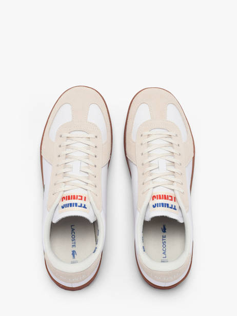 Sneakers Uit Leder Lacoste Beige men 1SMA0077 ander zicht 4