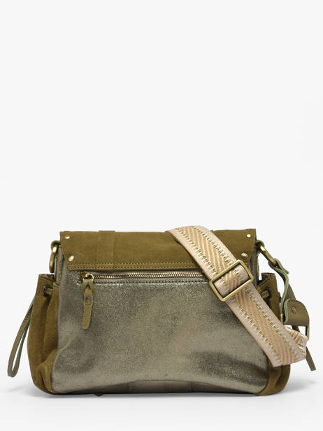 Cross Body Tas Vintage Leder Mila louise Beige vintage 3861XVC ander zicht 4