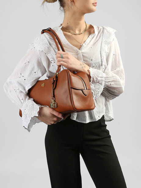 Schoudertas Dryden Leder Lauren ralph lauren Bruin dryden 31P06068 ander zicht 1