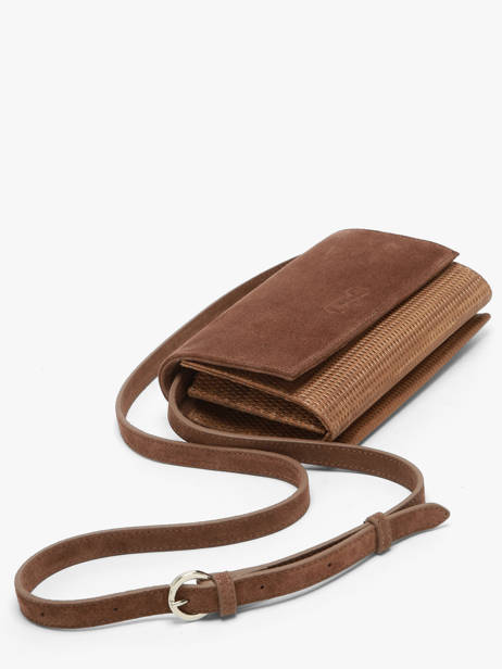Cross Body Tas Thelma Texture Leder Nathan baume Bruin n city 12TX ander zicht 2