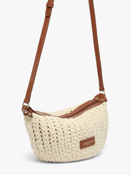 Cross Body Tas Tresse Coton Lancaster Beige tresse coton 68 ander zicht 2