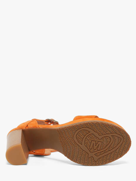 Sandalen Met Hak Jain Uit Leder Mam'zelle Oranje women CSG1H03 ander zicht 4