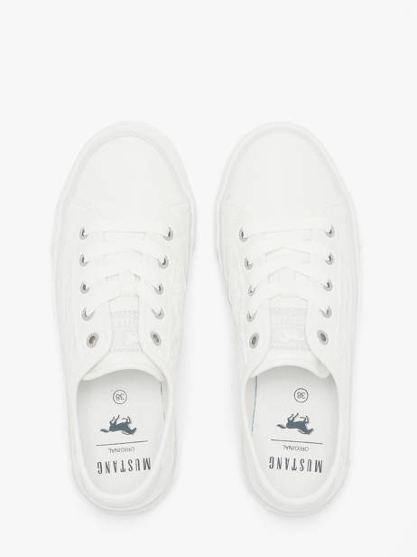 Sneakers Mustang Wit women M0222009 ander zicht 3