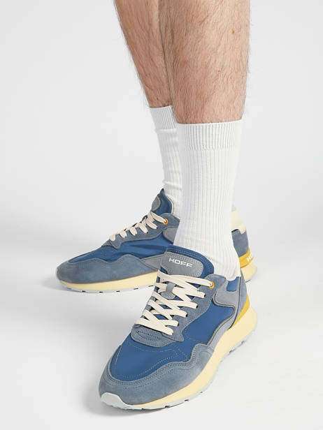 Sneakers Uit Leder Hoff Blauw men 12602011 ander zicht 1