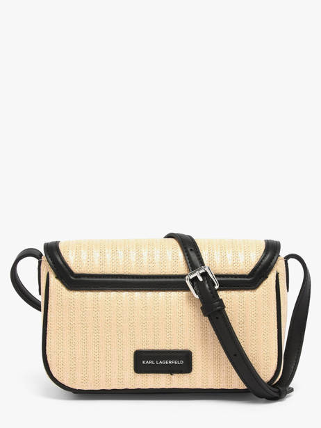 Cross Body Tas K Signature Raphia Karl lagerfeld Beige k signature B2W30089 ander zicht 4