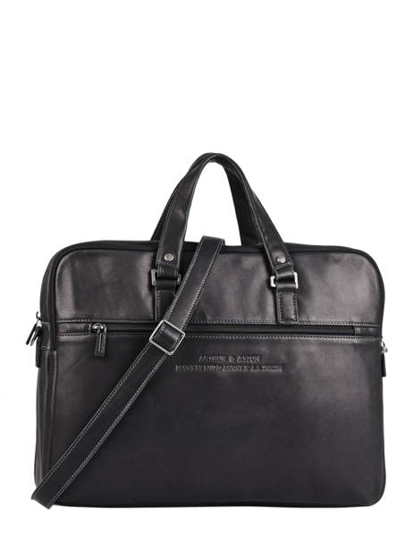 Business Tas Arthur 3 Compartimenten Arthur & aston Zwart johany 5 ander zicht 3