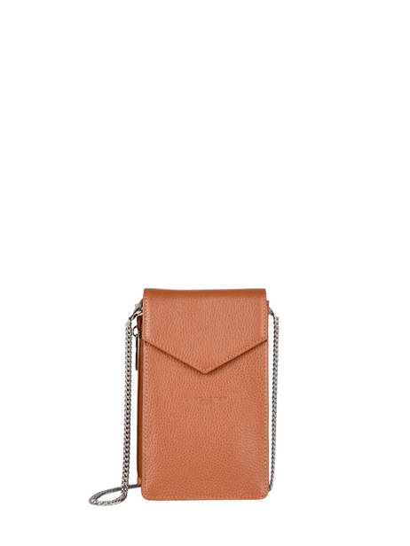 Telefoontasje Foulonné Pia Leder Lancaster Bruin foulonne pm 27