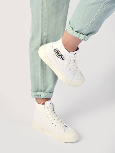Sneakers 2696 Stripe Superga Wit women S2115UW ander zicht 2