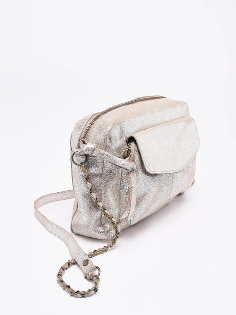Cross Body Tas Naina Leder Pieces Zilver naina 17087872 ander zicht 2