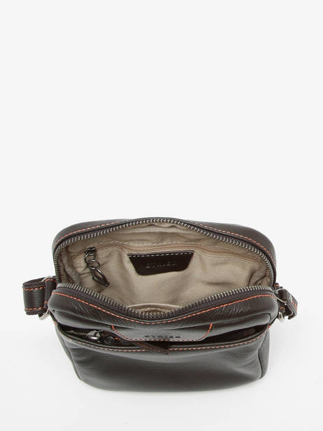 Cross Body Tas M Foulonné Leder Etrier Bruin foulonne EFOU729M ander zicht 3