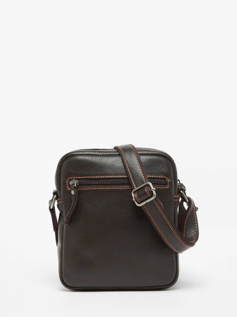 Cross Body Tas M Foulonné Leder Etrier Bruin foulonne EFOU729M ander zicht 4